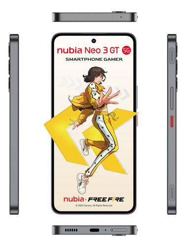 Nubia Smartphone Neo 3gt 256 Gb + 8 Gb Amarillo Amarillo