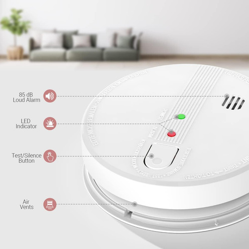 Detector De Humo, Detectores De Humo Interconectados Cablead