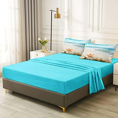 Bedbay Ocean Beach Juego De Edredón De Tamaño Completo, Jueg