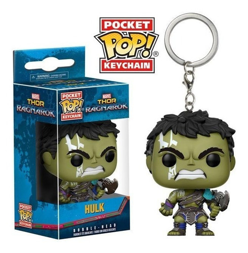 Llavero Funko Pop Thor Ragnarok Hulk Con Armadura Original