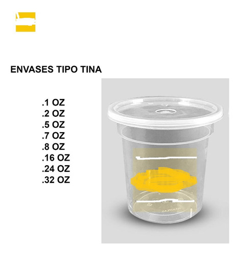 Envase Tipo Tina 1 Onza Maxiplast Salsa China Otros