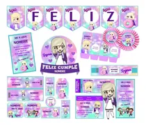 Comprar Kit Imprimible Lyna Youtuber Deco Y Candy 100% Editable