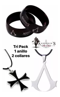 Tri Pack Anillo Collares Assassins Creed