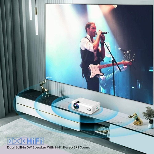 Imagen 5 de 8 de Wimius Wireless 4k Full Hd 6200 Lúmenes Proyector Lcd Por...