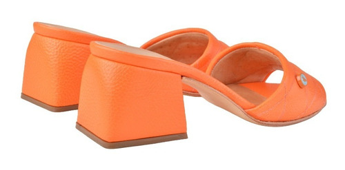 Zuecos Mules Taco Bajo De Mujer De Cuero Kroll - Ferraro