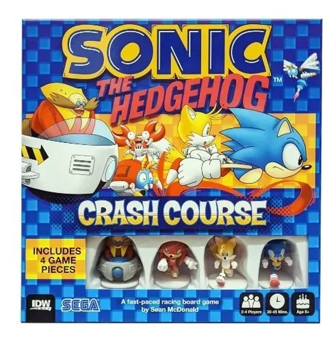 Jogo Tabuleiro Sonic Crash Course Em Ingles Idw Novo Sega