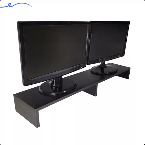 Suporte Monitor Mdf Preto Tx 90x20x10