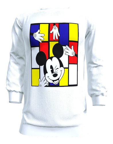 Polerón Diseño Mickey Mouse, Poliéster 