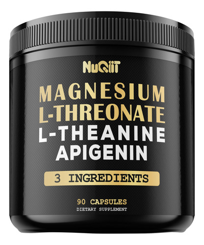 L-treonato De Magnesio 1500 Mg L-teanina 200 Mg Apigenina 10