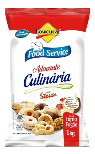 Adoçante Culinária Com Stevia Lowçucar 1kg Food Service