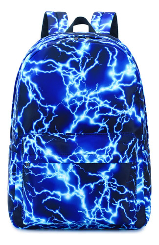 Am Seablue Mochila Para Boy Middle School Lightning Bookbag 