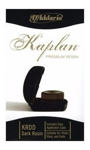 Resina Oscura D'addario Kaplan Premium Krdd Estuche Cuota
