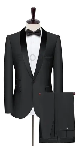 Terno negro hombre hotsell