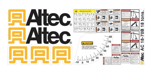 Calcomanias Altec Ac 18-70b 18 Tons