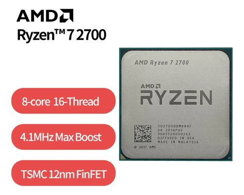 Procesador Gamer Amd Ryzen 7 2700 8 Núcleos 16 Hilos