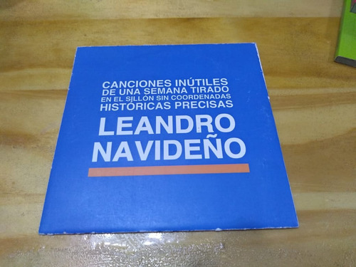 Canciones Inútiles - Leandro Navideño - Cd - Ed. Autor 2015