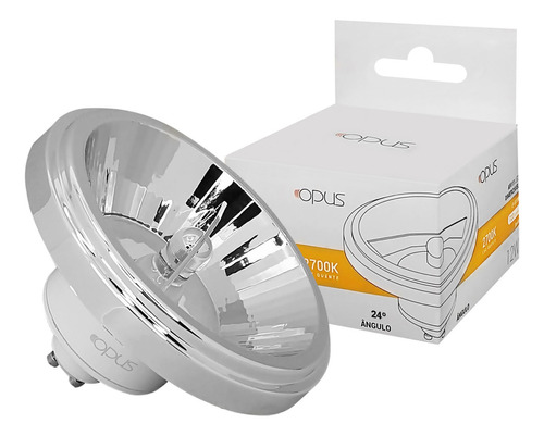 Lâmpada Led Ar111 12w Gu10 Biv Branco Quente Dimerizavel 24° Cor da luz Branco-quente 110V/220V