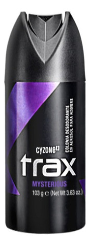 Colonia Desodorante Trax Misterous Cyzone En Aerosol 103g