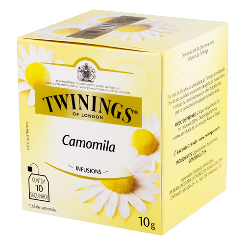 Imagem 2 de 5 de Chá Twinings camomila em sachê 10 g 10 u