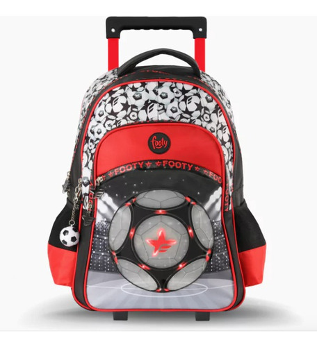 Mochila 18  Carro Futbol Pelota Footy Luz Led Original 