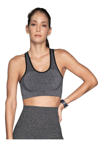 Ropa Deportiva 195337p Top Gris