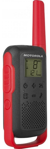 Walkie-talkie Motorola Talkabout T200BR de 6 radios y frecuencia 462-467MhzembandaUHF - rojo 127V