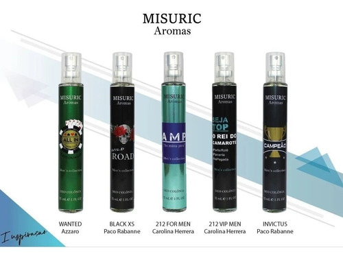 Deo Colônia Masculina Misuric Aromas Um Em 1 Trilhão 32ml Presente Volume Da Unidade 32 Ml