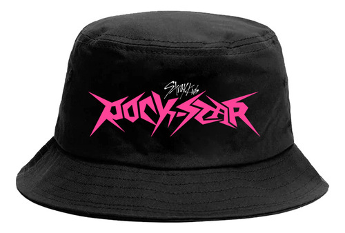 Gorro Bucket Hat Stray Kids Rockstar Estampado