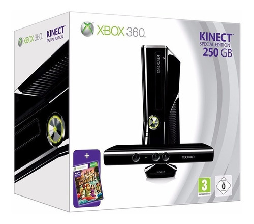 Xbox 360 Slim 250gb Kinect Con Juego Nuevo