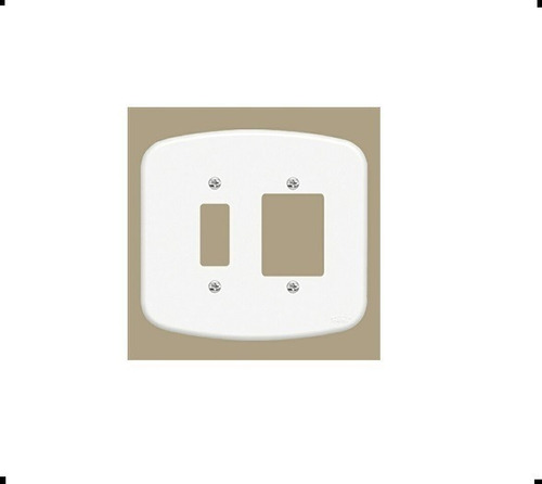 Placa 4x4 1 Interruptor + Tomada 13tf 949 - Fame Blanc