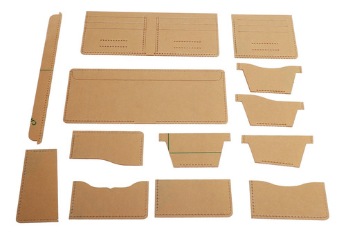 Plantilla De Piel Acrílica, 13 Unidades, Cartera Transparent