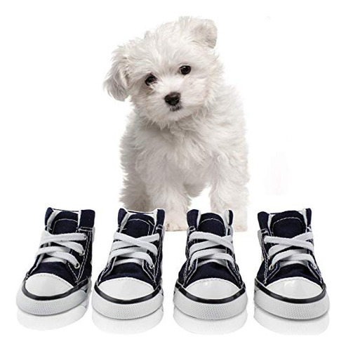 Pet Dog Shoes Puppy Canvas Sport Sneaker Boots, Outdoor...