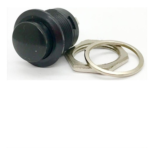 1x Chave Push Button Tipo Start- Bujão R13-507 Preto