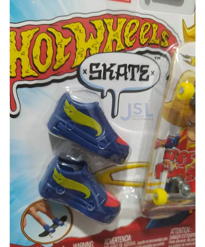 Hot Wheels - Skate de Dedo com Tênis Marvel