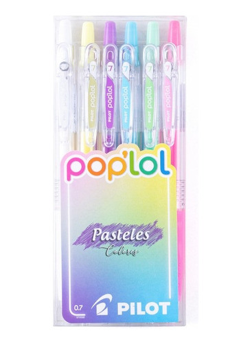 Lapices Pop'lol Pastel 6 Colores Pilot