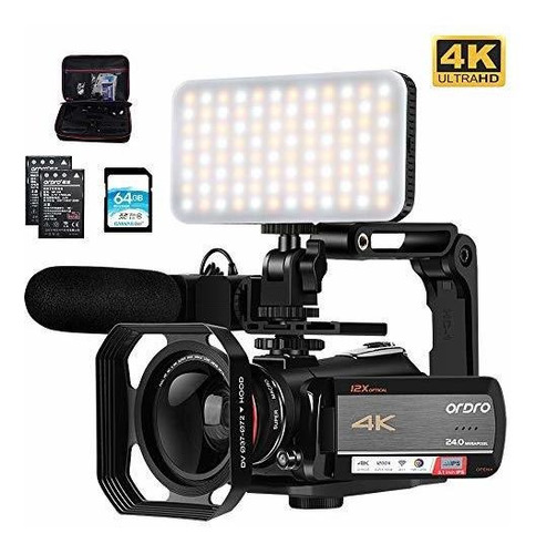 Videocamara Camara De Video De 4k, Videocamara Ordro Ac5 Uhd