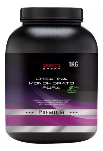 Creatina Monohidrato Pura 1 Kilo En Polvo , Linea Premium