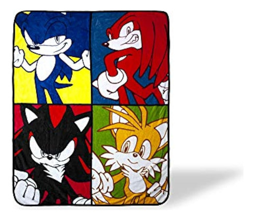 Sonic The Hedgehog Warhol Manta | Manta De Lana Grande De 45