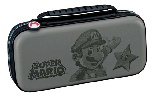 Estuche Hori Para Nintendo Switch Viajero Deluxe Mario Gris
