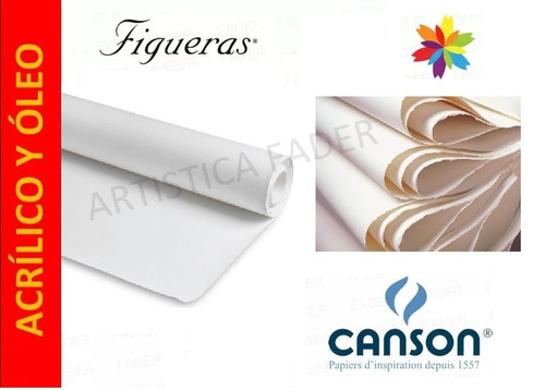 Rollo Canson Figueras 290grs 1,40x10 Mts. Barrio Norte