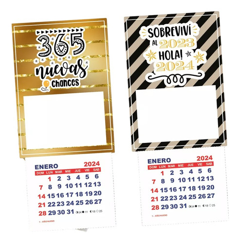 Kit Imprimible Calendario 2023 Mignon Año Nuevo #2
