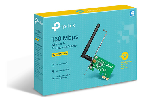 Tp-link Tarjeta Wifi Tl-wn781nd Para Pc Pci-express 150mbps