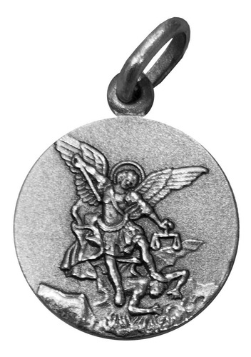 Medalla San Miguel Arcangel 22 Mm Modelo B Plata 900