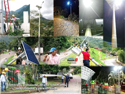 Imagen 7 de 10 de Luminaria Panel Solar Fl-3000 Leds 36w Lámpara Sensor Movimi