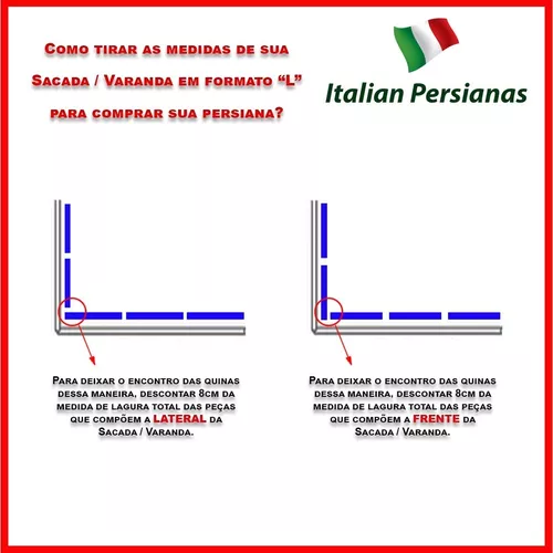 Qual Deve Ser o Tamanho da Persiana? - Loja Italian Persianas