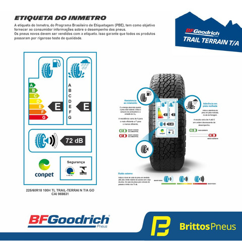 Pneu Bf Goodrich Aro 18 - 225/60 R18 Trail-terrain