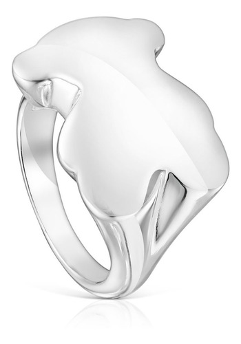 Anillo Sello De Plata Oso Bold Motif Tous