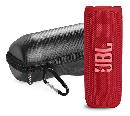 Portable Speaker Jbl Flip 6 Waterproof W/ Gsport Case Red