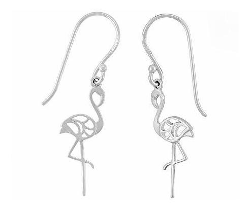 Boma Jewelry Pendientes Colgantes De Flamenco De Plata Ester