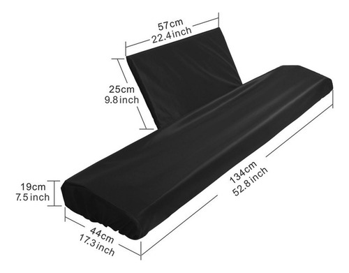 Funda Digital Para Piano De 88 Teclas, Resistente Al Polvo Y
